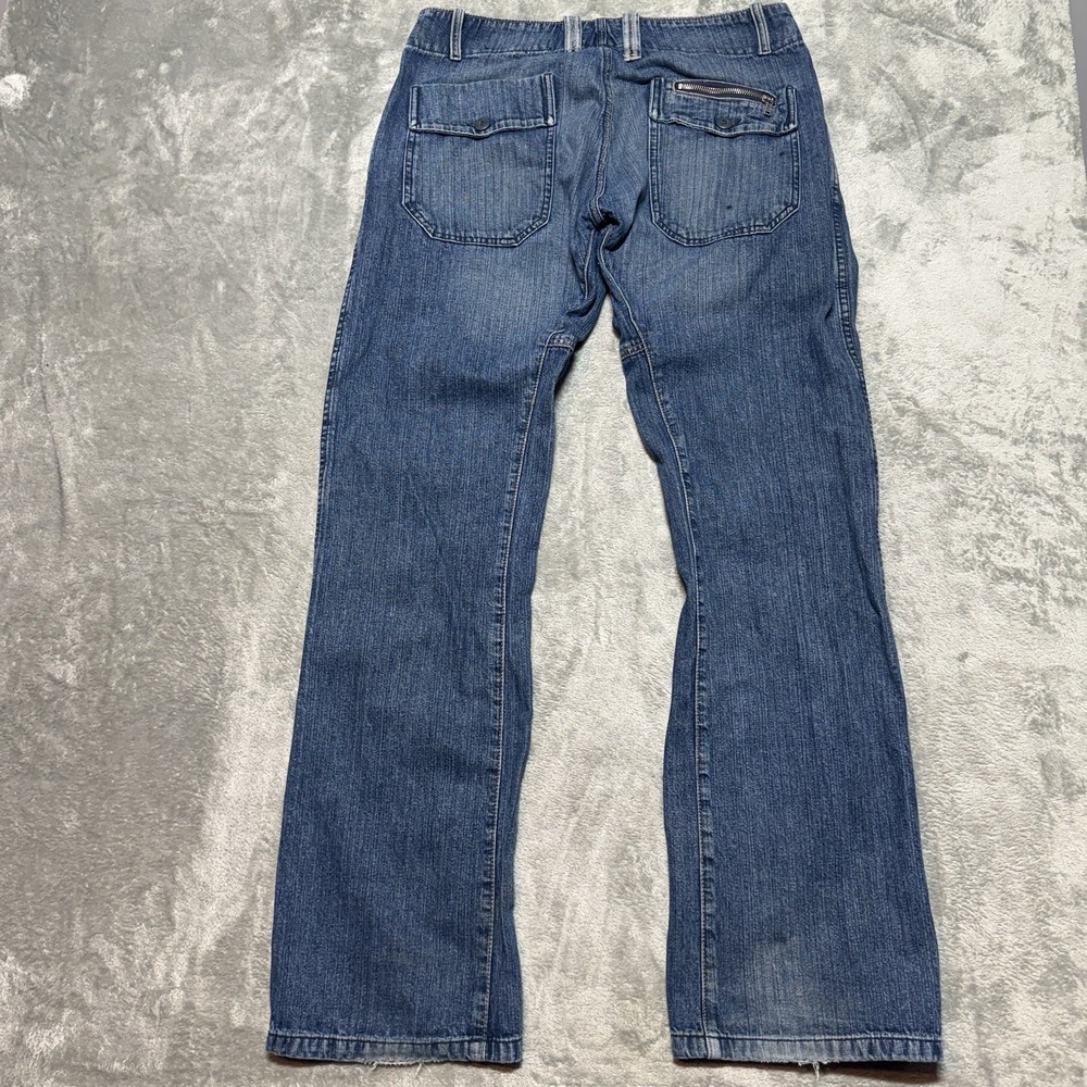 Vintage Diesel Dardy Jeans 34x34 Flap Pocket Zipper Blue Slub Denim Y2K Archive